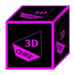 Ícone de 3D Flat Magenta Icon Pack