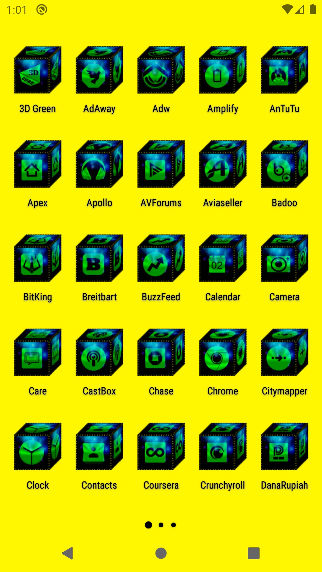 3D Green Icon Pack screenshot