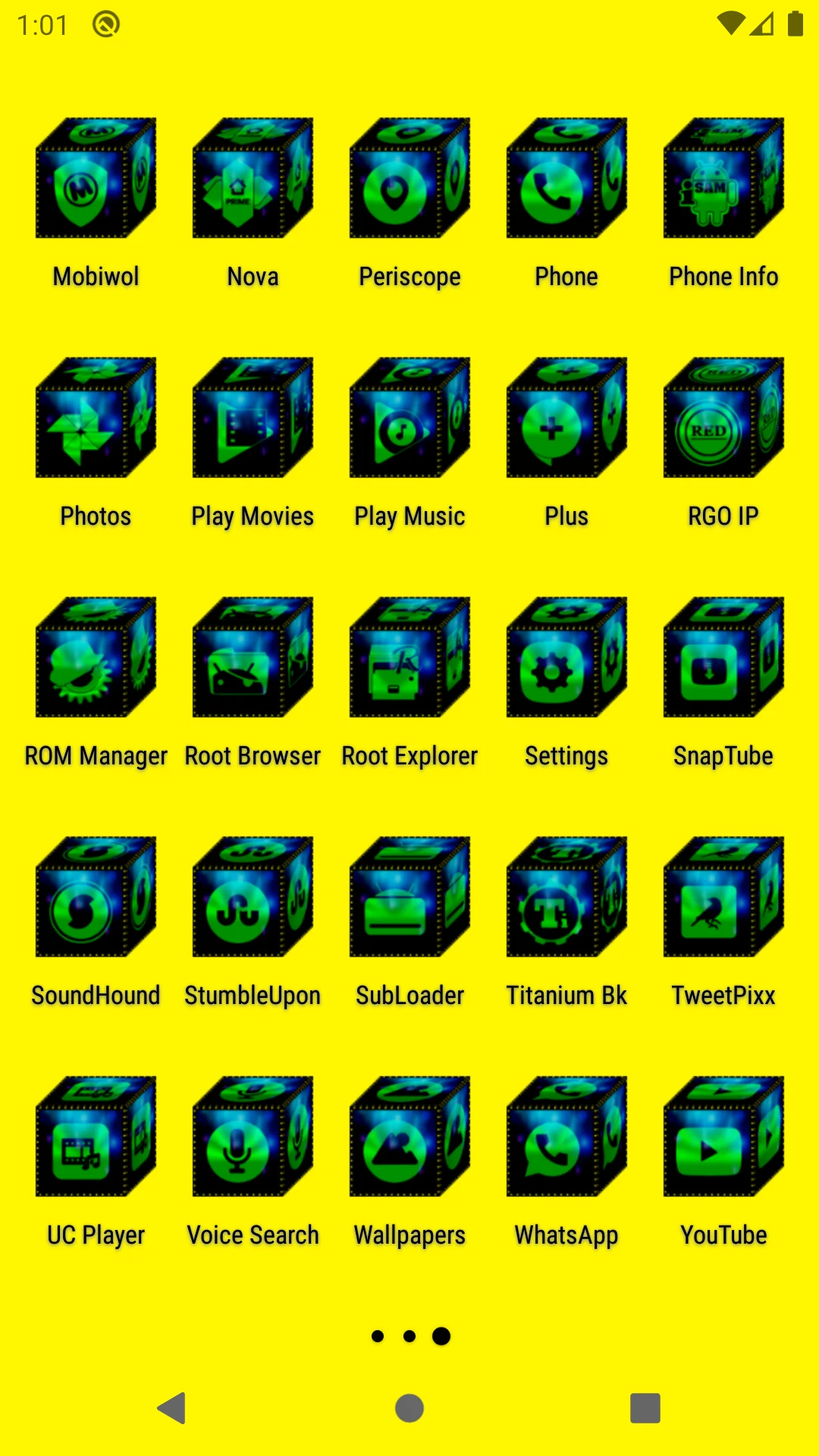 3D Green Icon Pack screenshot